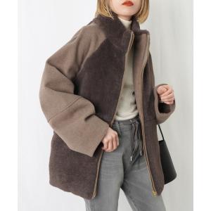 「LUCA/LADY LUCK LUCA」 ジップアップブルゾン FREE モカ レディース