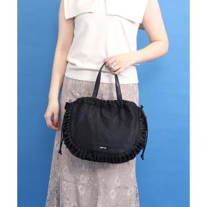 ショルダーバッグ バッグ フリル巾着ショルダーバッグ レディース