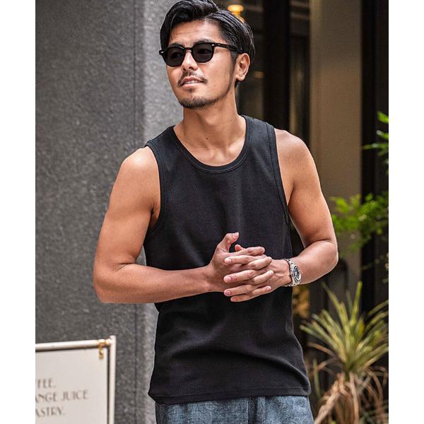 タンクトップ 「JEMORGAN LONG JOHNS/ジェーイーモーガンロングジョーンズ」テレコタ...