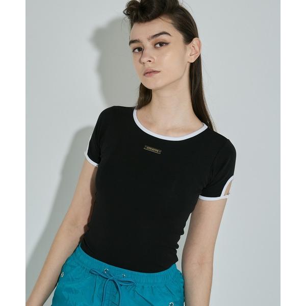 tシャツ カットアウトスリーブTシャツ レディース