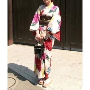浴衣 KEITAMARUYAMA × Ameri BEIGE FLOWER YUKATA レディース
