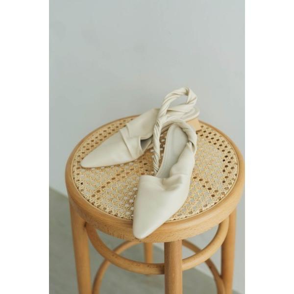 パンプス asymmetry twist heel