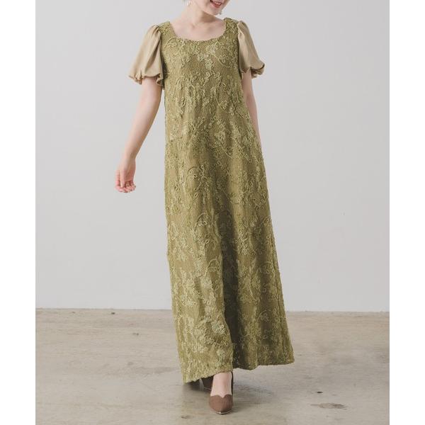 ドレス モール刺繍ワンピースドレス made in INTER FACTORY 「オケージョンドレス...