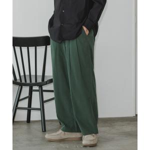 パンツ MR.OLIVE/ミスターオリーブ T-R POWDER CLOTH - 2TACK WIDE EASY PANTS イージーパンツ メンズ
