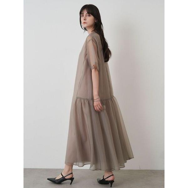 ワンピース シアーレイヤードカットワンピース