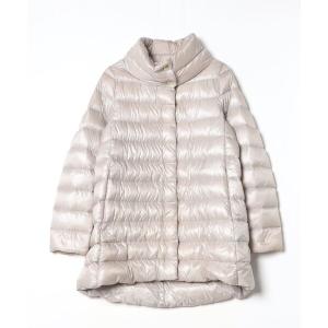 「HERNO」 ダウンコート 44 ベージュ レディース