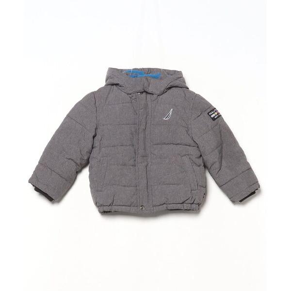 「NAUTICA」 ワンポイント中綿ブルゾン 24M グレー レディース
