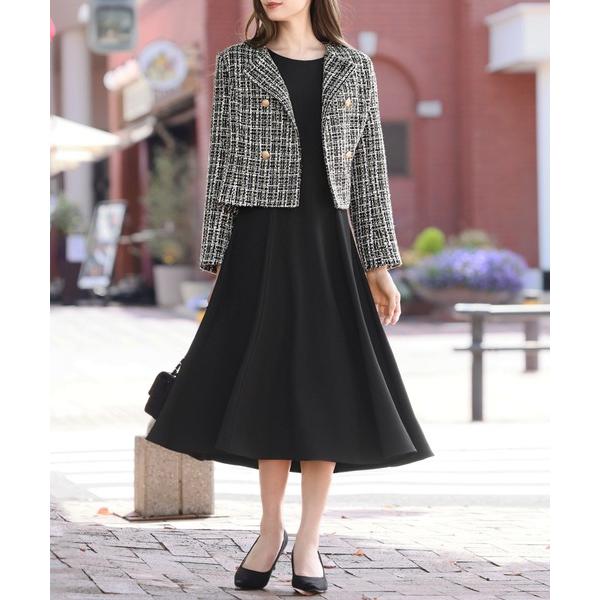 「Flolia」 コンビワンピース S ブラック レディース