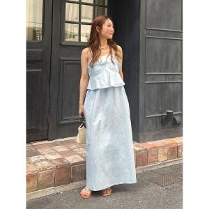 Htage スカート 「Htage」エンブロイダリーパッチワークレース