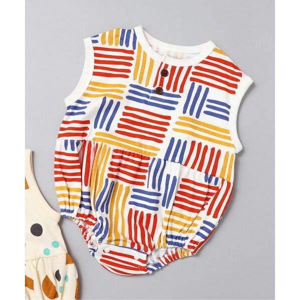 ベビー服 ロンパース 「Bpop」総柄ボディオール