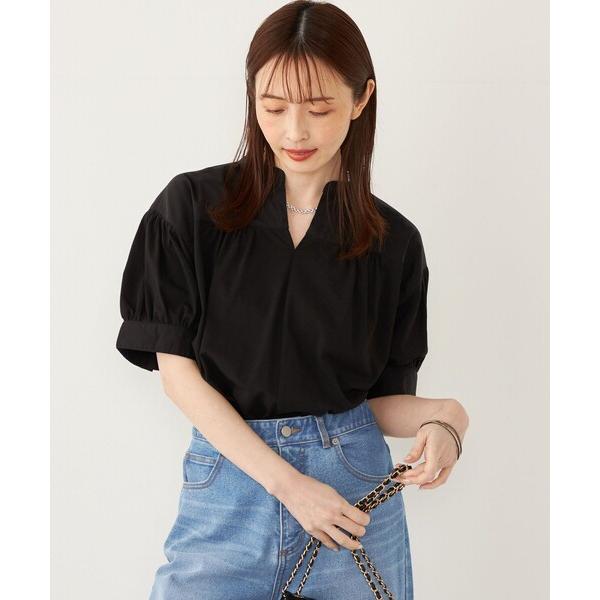 tシャツ SHIPS Colors:「手洗い可能」ハイツイスト コンビ スキッパー プルオーバー レ...