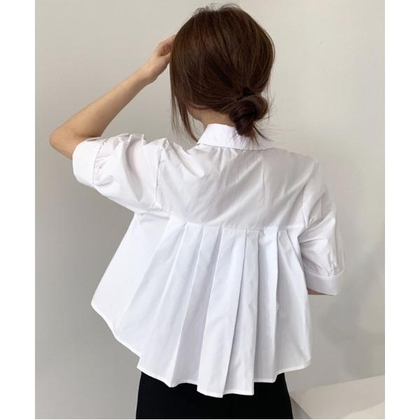 ブラウス シャツ バックプリーツシャツ レディース