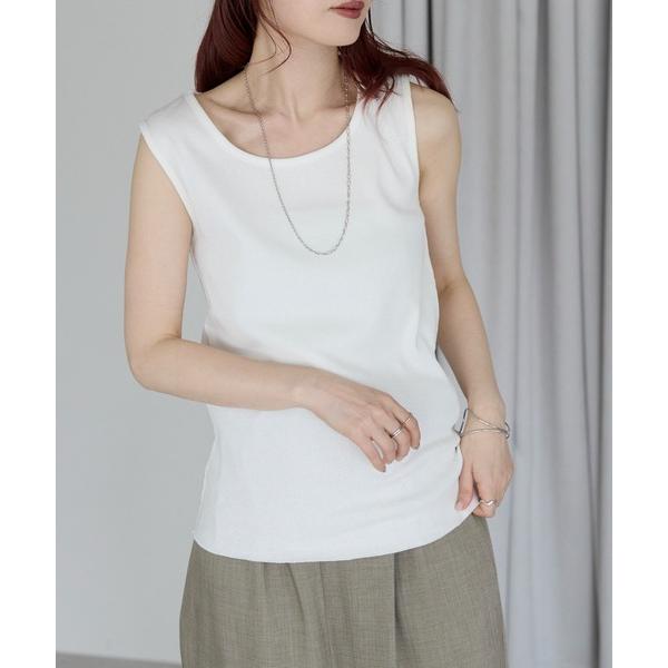 タンクトップ ノースリーブ 「Fizz/フィズ」　リブメロウタンクトップ レディース
