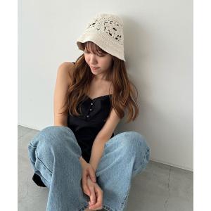 agnes b.（アニエスベー） キャップ 帽子 b.”ロゴ 刺繍 コットン