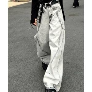 ジーンズ デニム デニムパンツ 「CANVAS+」サイドポケットバレルーズデニムパンツ レディース