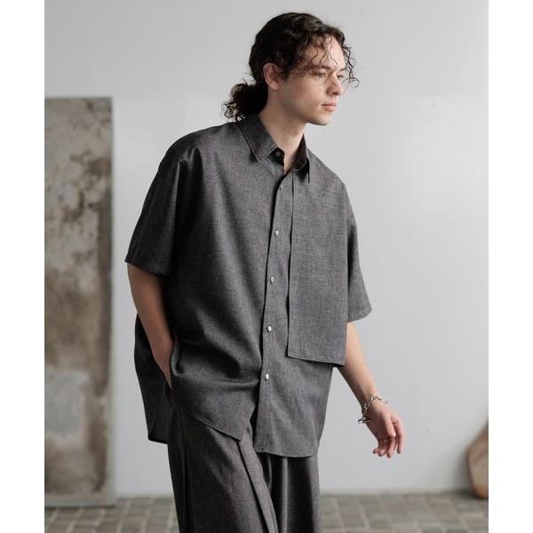 シャツ 「SET UP対応」メランジLUXSシャツ(HARE) メンズ
