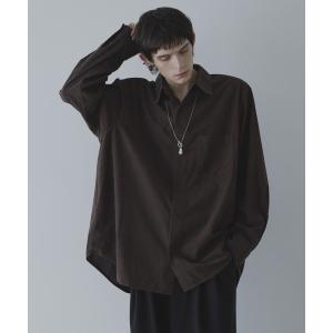 シャツ LOOSE BASIC OVERSIZE SHIRT - Drape Corduroy / ルーズベーシックオーバーサイズシャツ（ドレープコー