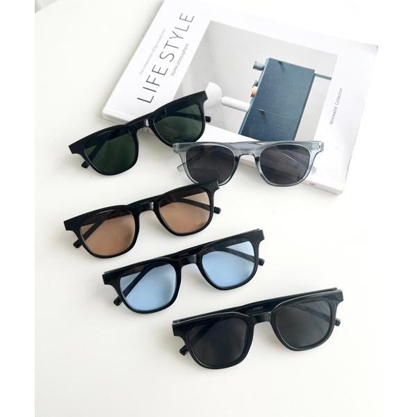 サングラス カラーレンズサングラス ユニセックス ウェリントン型サングラス レディース