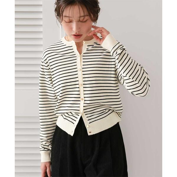 カーディガン なめらか手触りカシミヤタッチニットカーディガン レディース