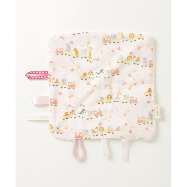 ベビー ニギニギハンカチ（アニマルトレイン）ピンク