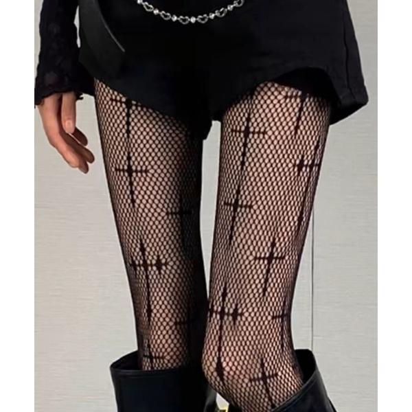 タイツ 十字架柄ストッキング レディース