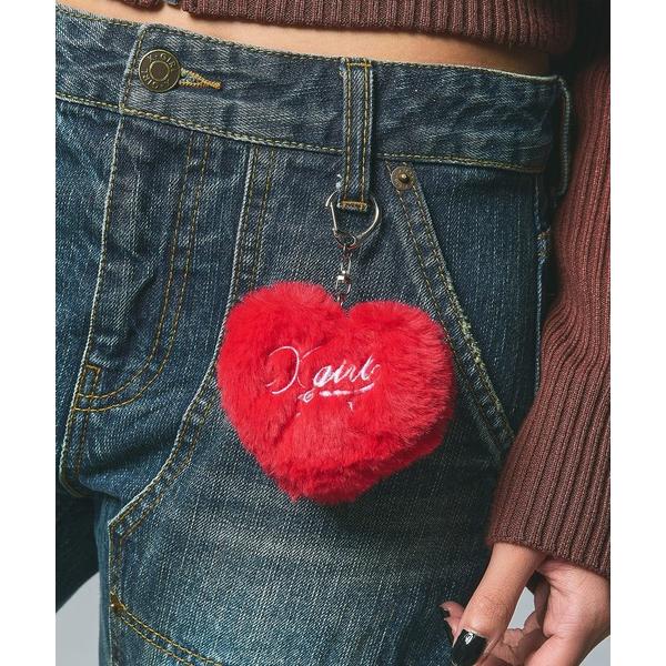 キーホルダー PADDED HEART KEY CHARM