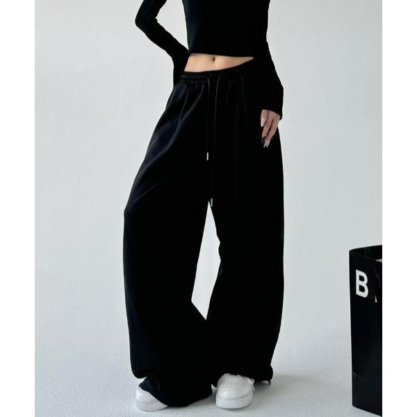 ワイドパンツ スウェットパンツ ジャージ カジュアルスウェットパンツ レディース