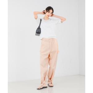 conte ワイドパンツ パンツ 「conte」サテン サスペンダー ワイド