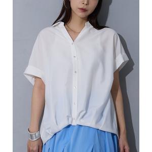 ブラウス シャツ 裾タックブラウス レディース