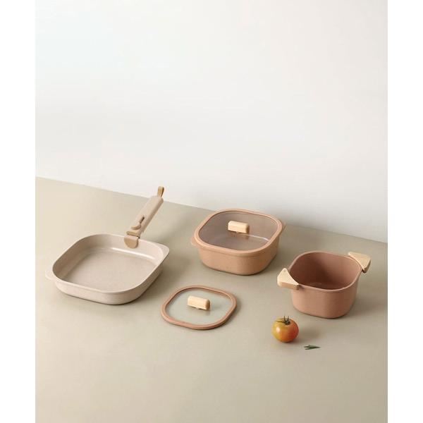 鍋 FIKAコンフォートセット 7点セット テラコッタピンク 取っ手が取れる