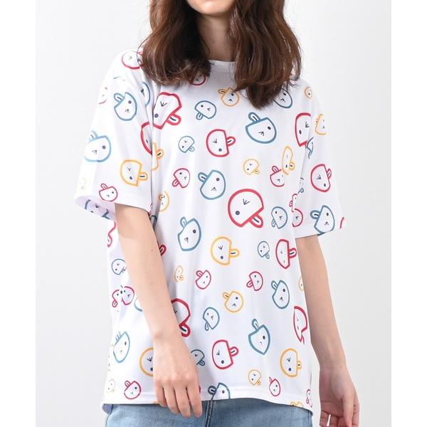 tシャツ 「ROUXDI PERFE ルゥディパフィー」日本製総柄Ｔシャツ メンズ レディース