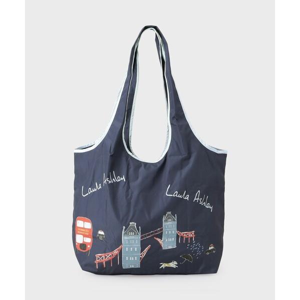 エコバッグ 「STORY掲載！」ロンドン柄 レインパッカブルトートバッグ