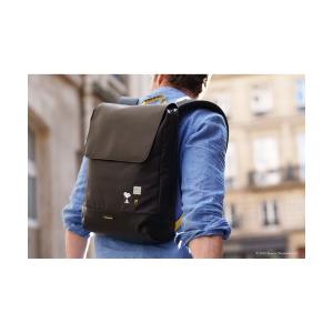 デイバック リュック ピーナッツ X モレスキン 15インチPC収納 メトロ スリムバックパック レディース メンズ
