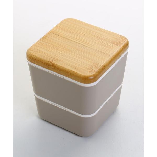 弁当箱 くすみカラー 2段弁当箱 ランチボックス スクエアタイプ 四角