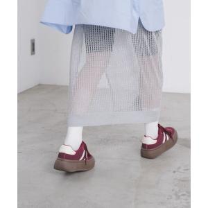 ロング スカート layered knit sk