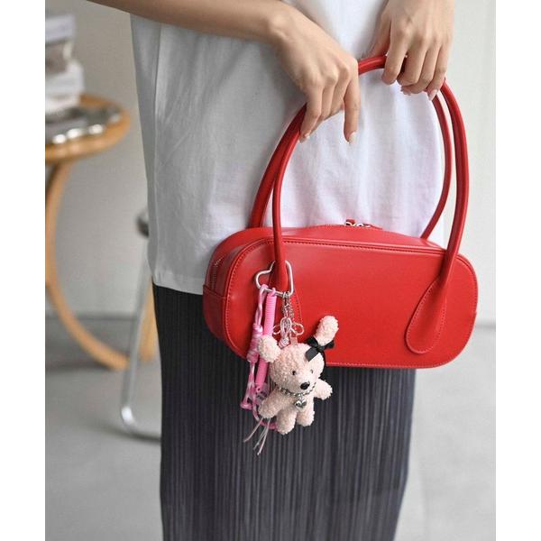 キーホルダー ハート カラビナ　ドッグボアチャーム