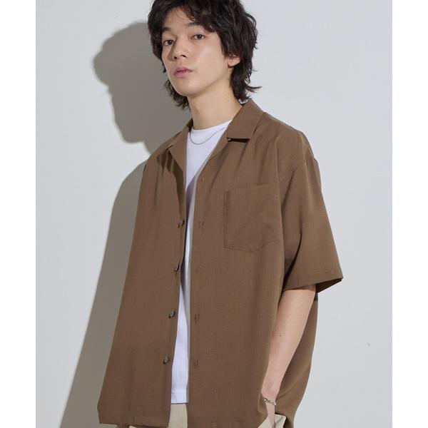 シャツ 「SLICK/スリック」Worsted Airy Open Collar Shirt / ウ...