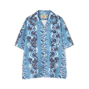 アロハシャツ シャツ 半袖 「WEB＆DEPOT限定」ALOHA SHIRT DRAGON RISE / アロハシャツ ドラゴンライズ / AVIREX / アヴィレックス メンズ レディース