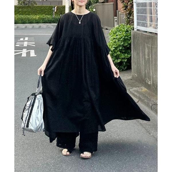 ワンピース 半袖 「 notch. by KR 」ボリュームギャザーワンピース
