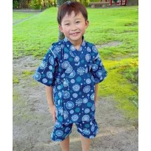 甚平 浴衣 甚平スーツ　「綿100%」　(80〜160cm) キッズ 子供 男の子 女の子