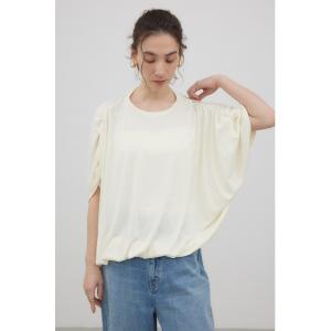 tシャツ 半袖 ギャザープルオーバー レディース