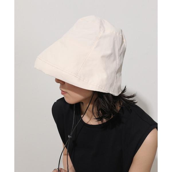 帽子 ハット UV 裏地メッシュ あご紐付き ワイドブリム バケットハット レディース