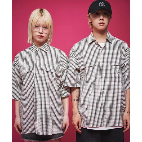 シャツ LTR DEPTH/ミニマムチェックロゴシャツ メンズ レディース