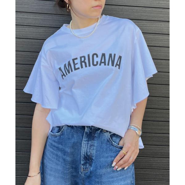 tシャツ 「AMERICANA×MICA＆DEAL/ アメリカーナ×マイカ」fill tee ロゴフ...