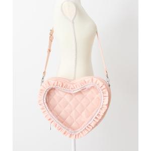 ショルダーバッグ バッグ ハートパールキルティング痛バッグ レディース