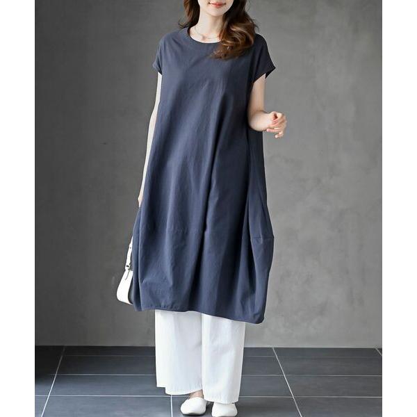 ワンピース コットンウォッシュコクーンワンピース