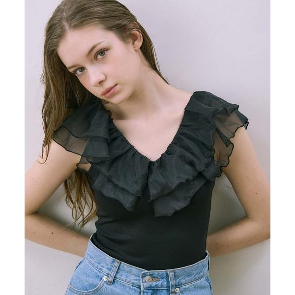 キャミソール 「Luan」SWAN'S FRILL BODY SUIT/フリルボディースーツ
