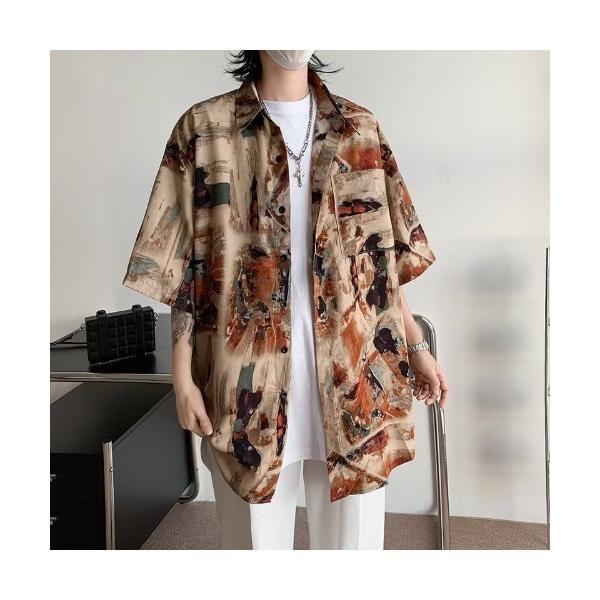 シャツ Bling leadsオーバーサイズ　アロハシャツ メンズ レディース