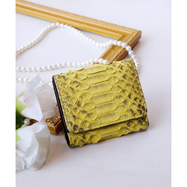 財布 ダイヤモンドパイソン コンパクト財布 レディース メンズ