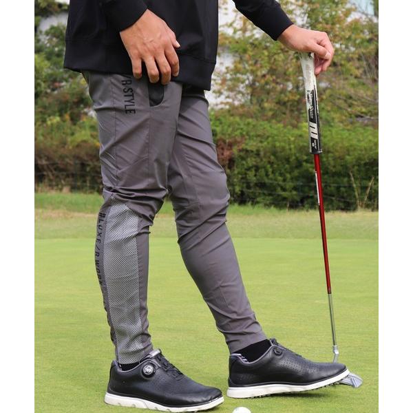 チノパン (RM)「LUXE/R GOLF」ストレッチ ブロード メッシュ 切り替え イージー チノ...